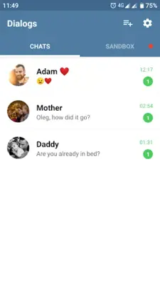 Fake Chat Messenger — TeleFake android App screenshot 3